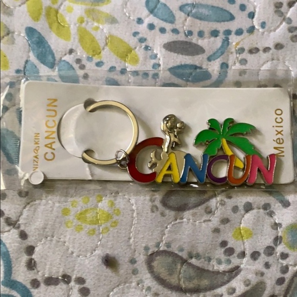 Colorful Cancun Keychain